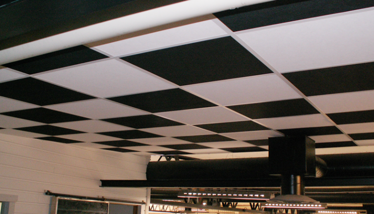 Akustik Polo Black Asma Tavan Paneli