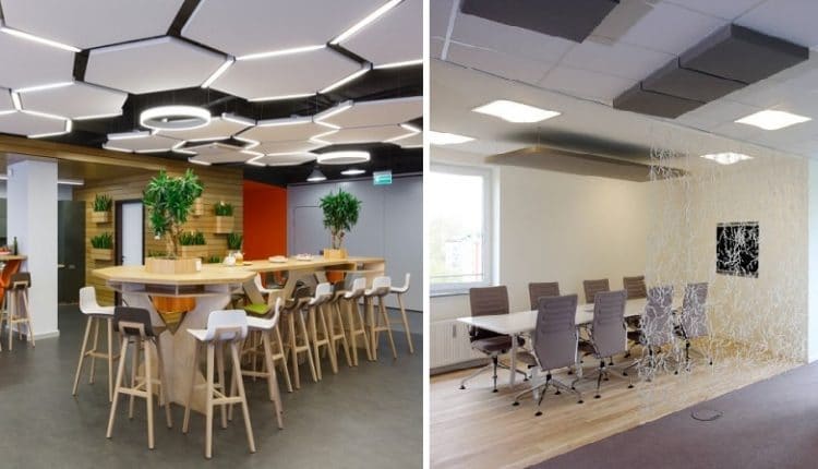 Akustik Yüzer Tavan Paneli