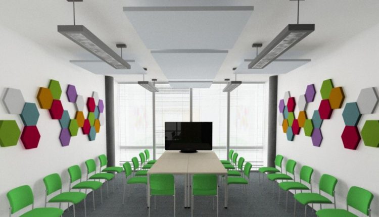 Altıgen akustik duvar paneli çok amaçlı odalar, endüstriyel tesisler, spor salonları, stadyumlar,konser salonları gibi aşırı ses dalgası yankılanmalarını kontrol etmek için tercih edilir.