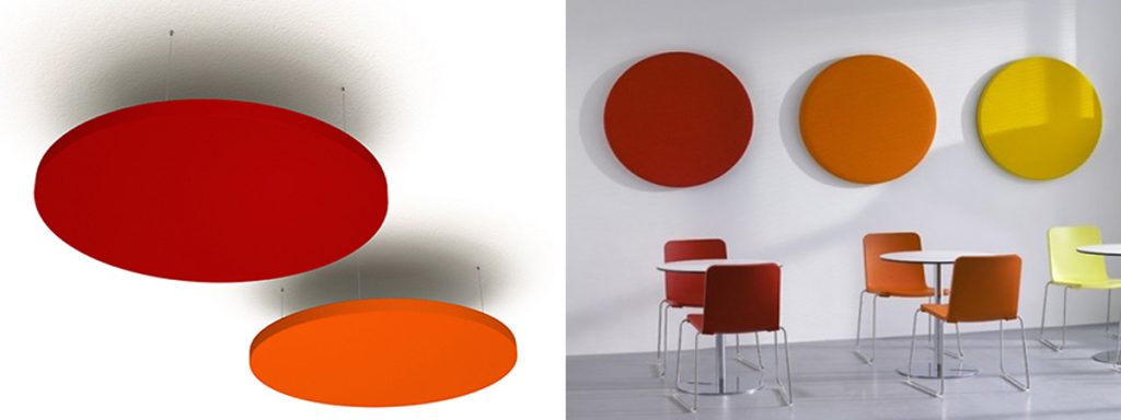 Daire Akustik Kumaş Kaplı Duvar Paneli